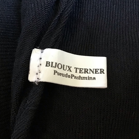 Bijoux Terner π― % rayon viscose black pashmina - Picture 2 of 3